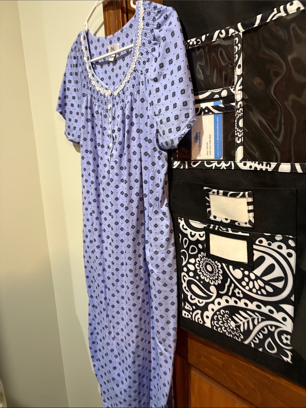 Women’s Lavender Floral Sleep Nightgown - Brand:Aria Collection XL